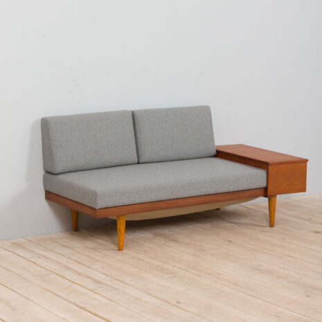 21319 Teak Daybed Svanette With Side Table By Ingmar Relling For Swane Ekornes, 1960s-2 Teak Daybed Svanette With Side Table By Ingmar Relling For Swane Ekornes s scaled