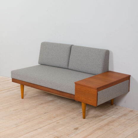 Teak Daybed Svanette With Side Table By Ingmar Relling For Swane Ekornes s  scaled