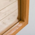 Mid century Danish oak mirror frame  scaled