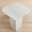 Italian white marble vintage coffee table scaled