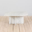 Italian white marble vintage coffee table scaled