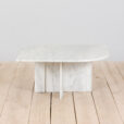Italian white marble vintage coffee table scaled