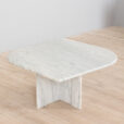 Italian white marble vintage coffee table scaled