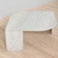 Italian white marble vintage coffee table scaled