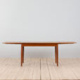 Danish Extendable Teak Dining Table by Willy Sigh for H