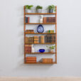 Danish mid century wall unit with cm wide shelves s scaled