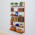 Danish mid century wall unit with cm wide shelves s scaled