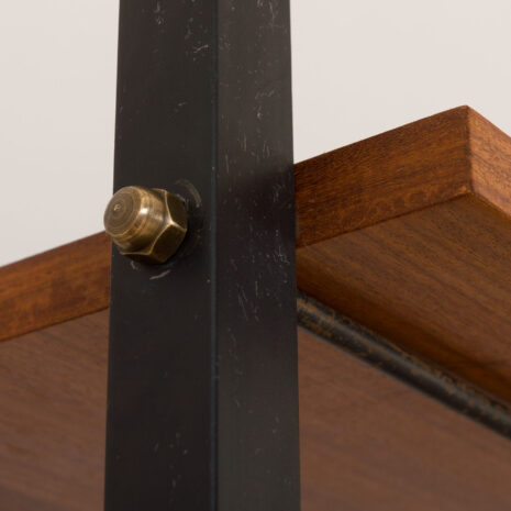 2113 Włoski regał wolnostojący z mosiężnymi nóżkami-2 Italian free standing bookcase with brass feet scaled