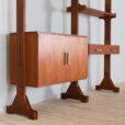 ex Italian free standing wall unit or room divider with a desk in the style of Vittorio Dassi  scaled