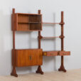 ex Italian free standing wall unit or room divider with a desk in the style of Vittorio Dassi  scaled