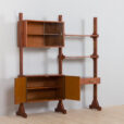 ex Italian free standing wall unit or room divider with a desk in the style of Vittorio Dassi  scaled