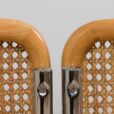 Pair of beech Cesca chairs with rattan  scaled