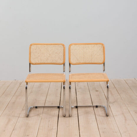 21194 Pair of beech Cesca chairs with rattan -2 Pair of beech Cesca chairs with rattan scaled