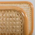 Pair of beech Cesca chairs with rattan  scaled