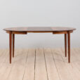 Skovmand and Andersen Danish rosewood round extension table  scaled