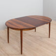 Skovmand and Andersen Danish rosewood round extension table  scaled