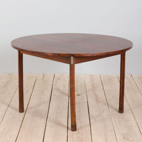 21226 Italian mid century round extension dining table in Rosewood by Stildomus-15 Italian mid century round extension dining table in Rosewood by Stildomus scaled