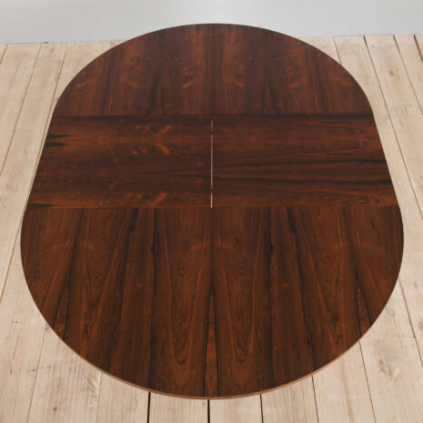 21226 Italian mid century round extension dining table in Rosewood by Stildomus-6 Italian mid century round extension dining table in Rosewood by Stildomus scaled