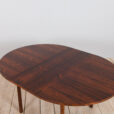Italian mid century round extension dining table in Rosewood by Stildomus  scaled