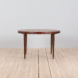 round rosewood Kai Kristiansen dining table with extension  scaled