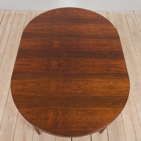 21231 okrągły stół jadalny z drewna różanego Kai Kristiansen z nadstawką 5 round rosewood Kai Kristiansen dining table with extension scaled