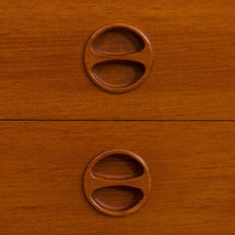 21287 Szafka wisząca w stylu Cadovius Sorensen z sekretarzykiem, komodą i 5 półkami-13 Cadovius Sorensen style wall unit with a secretary desk and chest of drawers and shelves scaled