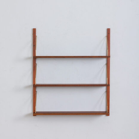 21318 Mid Century Wall Unit, Set Of 3 Hanging Teak Shelves In Preben Sorensen Style, Denmark, 1960s(5) Mid Century Wall Unit Set Of Hanging Teak Shelves In Preben Sorensen Style Denmark s scaled