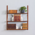 Mid Century Wall Unit Set Of Hanging Teak Shelves In Preben Sorensen Style Denmark s scaled