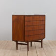 mid century modern Wide Danish Dresser in teak  scaled
