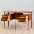 Gunnar Nielsen free standing desk with oak legs and handles Denmark s  scaled