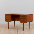 Danish teak desk with drawers scaled