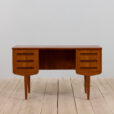 Danish teak desk with drawers scaled