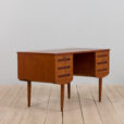 Danish teak desk with drawers scaled