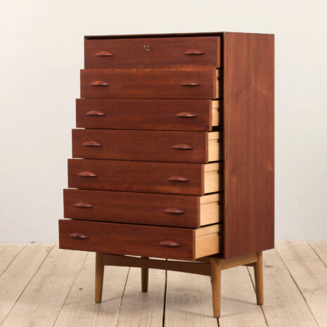 21337 Danish Teak Dresser By Johannes Sorth For Nexø Møbelfabrik, 1960s-2-2 Danish Teak Dresser By Johannes Sorth For Nexo Mobelfabrik s scaled