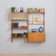 Two bay oak wall unit by Kjael Riis s
