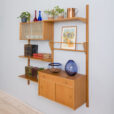 Two bay oak wall unit by Kjael Riis s