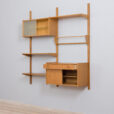 Two bay oak wall unit by Kjael Riis s