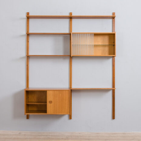 21345 Scandinavian oak wall unit by Sven Andersen, Norway 1970s-5 Scandinavian oak wall unit by Sven Andersen Norway s scaled
