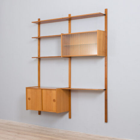 21345 Scandinavian oak wall unit by Sven Andersen, Norway 1970s-6 Scandinavian oak wall unit by Sven Andersen Norway s scaled