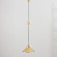 Mid Century Danish Brass P  Adjustable Pendant Lamp By Fritz Schlegel For Lyfa s na czarnym kablu  scaled