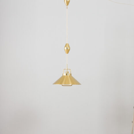 Mid Century Danish Brass P  Adjustable Pendant Lamp By Fritz Schlegel For Lyfa s  scaled