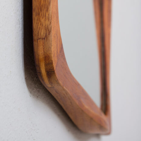 21352 Mid-century sculptural teak mirror, Denmark, 1960(3) Mid century sculptural teak mirror Denmark scaled