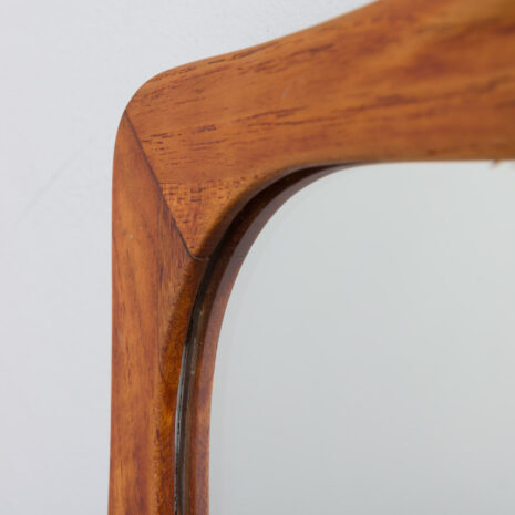 21352 Mid-century sculptural teak mirror, Denmark, 1960(4) Mid century sculptural teak mirror Denmark scaled