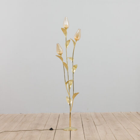 Floral brass floor lamp  scaled