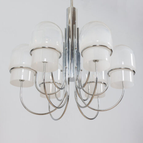 21370 Italian space age chandelier with Murano glass ombre shades, 1970s-3 Italian space age chandelier with Murano glass ombre shades s scaled