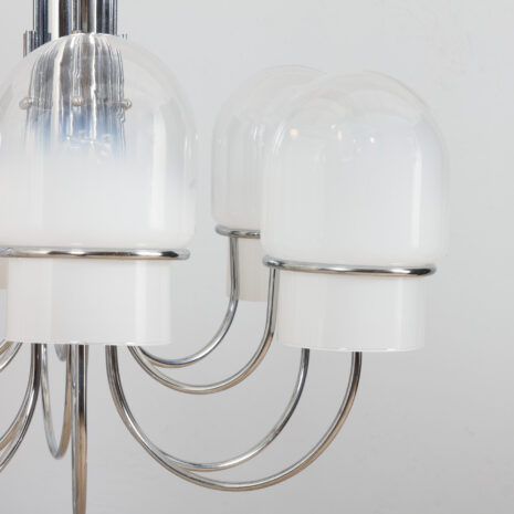 21370 Italian space age chandelier with Murano glass ombre shades, 1970s-4 Italian space age chandelier with Murano glass ombre shades s scaled
