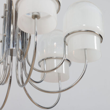 21370 Italian space age chandelier with Murano glass ombre shades, 1970s-5 Italian space age chandelier with Murano glass ombre shades s scaled