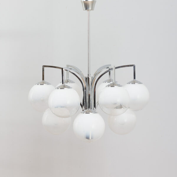 Targetti Sankey  Murano smoked glass Italian chandelier s  scaled