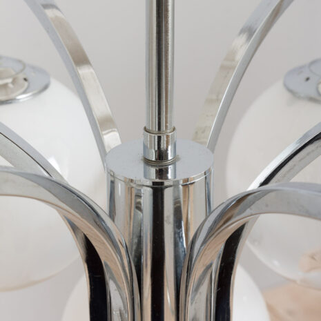 21371 Targetti Sankey 9 Włoski żyrandol z wędzonego szkła Murano, 1970-5 Targetti Sankey Murano smoked glass Italian chandelier s scaled