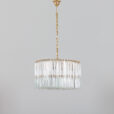 Paolo Venini  glass crystals chandelier form the s  scaled